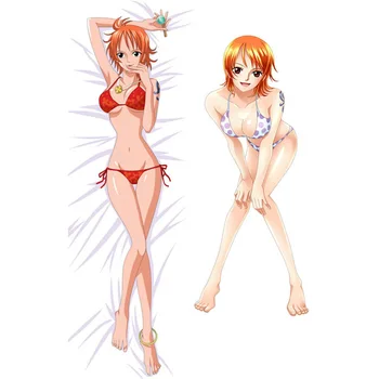 Japonijos Karšto Anime One Piece Cosplay Kūno Pagalvės Užvalkalą Nami Sexy Anime Merginos Dakimakura Pagalvėlė Padengti Apkabinti Kūno Moterų Otaku Dovana