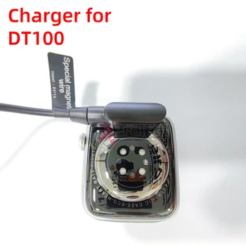 DT100 Originalus Magnetinis įkroviklis, Laidas smart žiūrėti DT100 smartwatch vyrai moterys 2pin USB Maitinimo Įkroviklis Žiūrėti Magnetas Įkrovimas