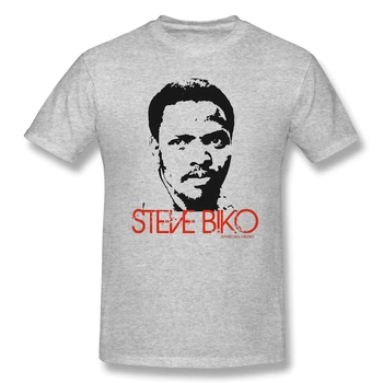 Steve Biko - Afrian Vyrų Pagrindinio trumpomis Rankovėmis T-Shirt Naujovė R330 Tees Eur Dydis