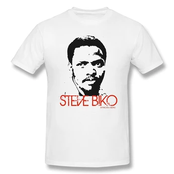 Steve Biko - Afrian Vyrų Pagrindinio trumpomis Rankovėmis T-Shirt Naujovė R330 Tees Eur Dydis
