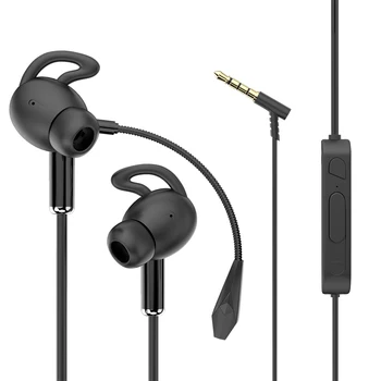 Laidinio Ausinės Su Dviguba Mic Žaidimų In-Ear Ausines 3,5 mm Lizdas Galvos Ausinių Smartfon Mobilusis Žaidimas Pubg Cod