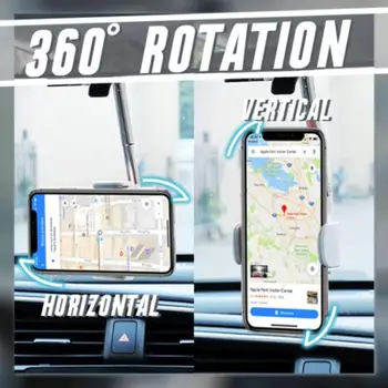 Naujas 360° Kampu Galinio Vaizdo Veidrodis, Telefono Laikiklis, Automobilio Galinio Vaizdo Mount Telefono Turėtojas Sėdynės Išmanusis Telefonas Laikiklio Stovas Reguliuojamas Parama