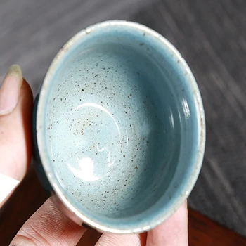 1PCS Ge Krosnies Puodeliai dovana arbatos puodelio rankomis dažyti aukso keramikinis puodelis, namų laisvalaikio arbatos rinkinys