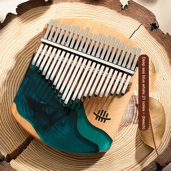 21 Klavišą Kalimba Nykščio Fortepijonas 17Key Kalimba Instrumentos Aukštos Kokybės Raudonmedžio Afrikos Sanza Mbira Vandenyno Banginių Pirštu Pianinu Kaip Dovaną
