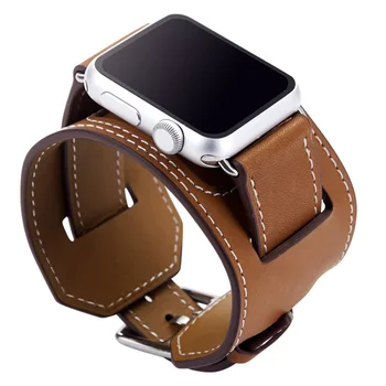 Natūralios Odos Juosta Dvigubai Kelionių Apyrankę, Dirželį Watchband Apple Žiūrėti 44mm 40mm 38mm 42mm iwatch series 5 4 3 2 Pakeitimas