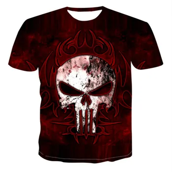 2020 naujas 3D kaukolė spausdinti marškinėliai vyrų ir moterų psichodelinio spalva hipnotizuojantis mados atsitiktinis marškinėliai punk t-shirt juokinga t-shirt