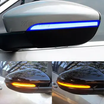 Posūkio signalo LED dinaminis pusės veidrodėlis, mirksi lemputė nuosekliai VW Volkswagen Golf 6 MK6 GTI R20 2008-