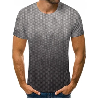 Vasaros jaunimo trumparankoviai laisvi ir patogūs 3D apvalios kaklo T-shirt-vyriški marškinėliai, vyriški kietas kamufliažas T-shirt