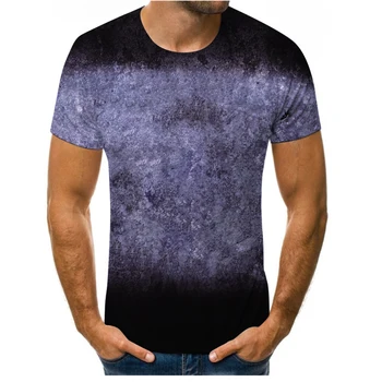 Vasaros jaunimo trumparankoviai laisvi ir patogūs 3D apvalios kaklo T-shirt-vyriški marškinėliai, vyriški kietas kamufliažas T-shirt