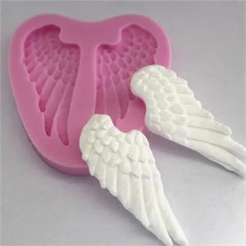 Silikono Angelas sparnų Pelėsių Minkštas Pelėsių Cukraus amatų Torto Kepimo Dekoro Priemonė Virtuvė