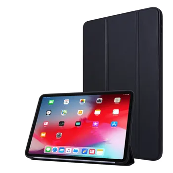 Padengti Atveju iPad 11Pro Atveju 2020 2021 Tri-fold PU Odos Smart Minkšto Silikono Atveju 