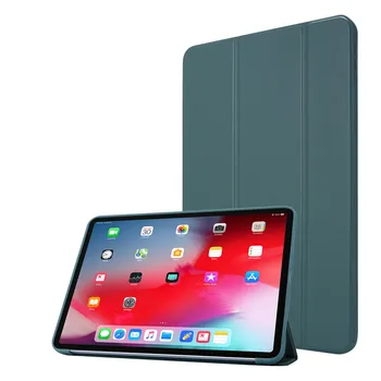 Padengti Atveju iPad 11Pro Atveju 2020 2021 Tri-fold PU Odos Smart Minkšto Silikono Atveju 