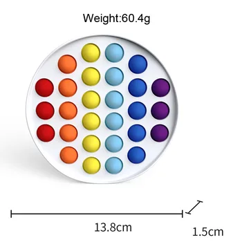 Naujas Fidget Žaislai Reliver Streso Rainbow Push Burbulas Antistress Žaislai Suaugusių Vaikų Jutimo Žaislas Atleisti Autizmas