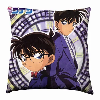 Anime, Manga, Detektyvas Conan Šilko pagalvių užvalkalai 40x40cm Pagalvės užvalkalą Padengti Sėdynės Patalynės, Pagalvėlių
