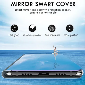 Smart veidrodis, flip case For samsung galaxy a32 atveju magnetinis stovas telefono dangtelį samsung 32, 32a sm-a325b a326 galaxya32 coque