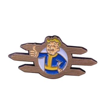 Fallout 4 ant garų Vault Boy Emalio pin