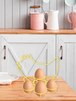 Šalies Ūkio Stiliaus Kiaušinių Stalčiuko Dekoratyvinis 7 Kiaušinių Saugojimo Krepšys Ekranas Dėklas Namuose Kiaušinių Sandėliavimo Ir Dekoro
