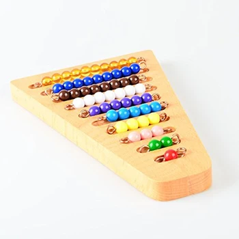 10vnt/Set Montessori Originali Granulių Laiptų Acessories Matematikos Manipulatives Darželį, Spalvingų Karoliukų Dovana Kūdikių Ankstyvojo Mokymosi
