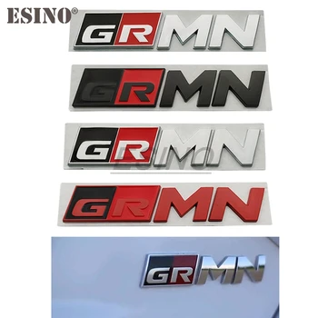 Automobilio Stilius Gazoo Racing GR GR MN 3D Automobilių Priekinės Grotelės Cinko Lydinys Ženklelis Adhensive Metalo Emblema Decal Toyota Supra AE86 GT86