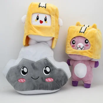Lankybox Pliušinis Žaislas Boxy/Cat/Lady/Rocky Animacinių filmų Robotas Anime Plushie Lėlės Kawaii Partneris Vaikams, Gimtadienio Dovanos