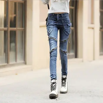 Nauja vasaros 2021 moterų džinsai atsitiktinis moterų kelnės mados gatvė aukšto juosmens džinsai calca džinsai feminina džinsinis pieštuko pants plus size