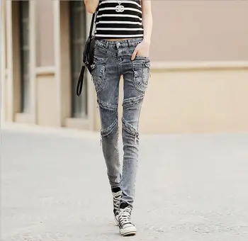 Nauja vasaros 2021 moterų džinsai atsitiktinis moterų kelnės mados gatvė aukšto juosmens džinsai calca džinsai feminina džinsinis pieštuko pants plus size