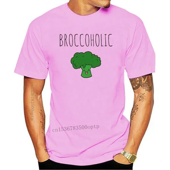 Broccoholic Veganų & Vegetaras Brokoliai Mėgėjams T-Shirt, T Marškiniai Juokinga Topai Marškinėliai, 2018 Trumpas Rankovės Atsitiktinis Marškinėliai