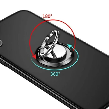 Universalus 360 Laipsnių Reguliuojamas Mobilusis Telefonas, Žiedas Turėtojas Anti-Nuleisti Magnetas Pagalbos Telefono Stovas Veikia Su Magnetu Automobilių Mount