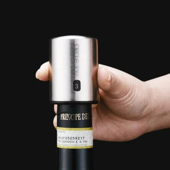 Smart Butelį Kamščiu, Nerūdijančio Plieno Vakuuminis Atminties Butelis Užkemšamas Kamščiu Geriamojo Kamščiai Antspaudas Raštas Šampano Vyno Korkas