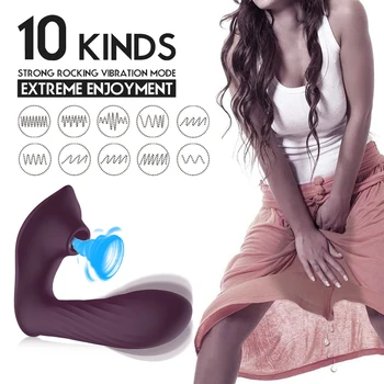 Naujas 360° Besisukantis Čiulpti Vibratoriai Vaginos Dildo Moterų 10 Greičių Vibracijos G Spot Klitorio Stimuliacijos Sekso Žaislai Moterims