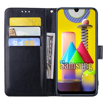 Flip Case For Samsung M02 M02s M11 M12 M01 M01s M21 M21s M31s M51 M31 Padengti Oda Knyga 
