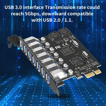 Super Greitis PCI-E, USB 3.0 PCI-E, USB Adapteris Valdybos USB 3.0 7 Uostų Plėtros Valdybos Jungtis su Vairuotoju CD Desktop