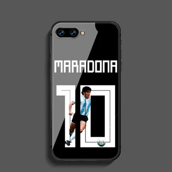 Futbolo Diego Maradona Telefono Grūdintas Stiklas Atveju Padengti Huawei Honor Nova 5T 71 8A 8X 9X 8 9 10 10I 20 30 Pro Lite Hoesjes