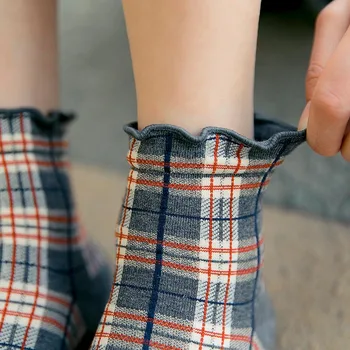 Japonijos Departamento Kolegijos Vėjo Medvilnės Pledas Kojinės Moterims Asmenybės Mielas Juokingas Krašto Kojinės Calcetines Mujer Skarpetki Damskie
