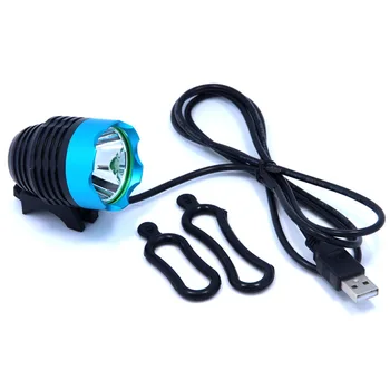 USB Prievadas T6 LED Dviračio priekinis žibintas atsparus Vandeniui Dviračio Šviesos Lempa, Dviračių Nuoma, Dviračių Priekinių žibintų 5 Spalvos Pasirinktinai