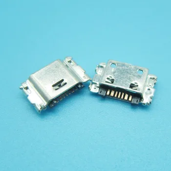 100vnt Micro USB Įkrovimo lizdas Lizdas lizdas lizdas Samsung J5 SM-J500 J1 SM-J100 J100 J320 J320F J500 J5008 J500F J7 J700F