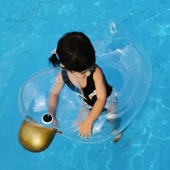 Plaukimo baseinas Plūduriuojantis Skaidri Pagalba 0-4 Plaukti Saugos Žiedas Vandens Antis Ratas Pripučiamas Vaikų Metų Animacinių filmų Sėdynės Žiedą Ri