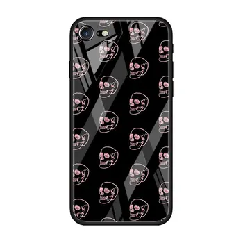 Šėtono Kaukolė tamsus, Grūdintas Stiklas Telefono dėklas skirtas iPhone 11 12 Pro MAX XR 7 8 SE X XS MAX 6 6s Plus 11 12 Mini Korpuso Dangtelio