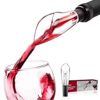 Vyno Aeratorius Mediniai Postringauti Vyno Decanter Nustatyti Dovana Vyno Mėgėjams 360 laipsnių Besisukantis Vyno Mediniai Decanter Bžūp už Baro įrankiai
