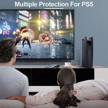 NAUJA apsauga nuo dulkių Dangtelis PS5 Žaidimų Konsolės Dulkių Dangtelio Raštas Plaunamas Dulkių Įrodymas Padengti PlayStation 5 PS5 Žaidimai, Priedai