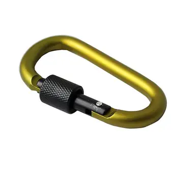 8cm Multi-spalvotas Aliuminio Lydinys Karabinai D-Žiedas Key Chain Įrašą Kempingas paketų prižiūrėtojų raktinę Snap Kablys Lauko Travel Kit