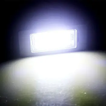 Pora 24 LED SMD 3528 LED Licencijos numerio apšvietimo Lemputės, Lempos, Lemputės 6000K šaltai Balta Tinka BMW E82 E90 E92 E93 M3 E39 E60 X5 e70