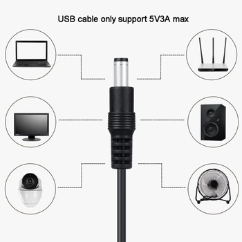 12in1/10in1 USB 5V 5.5x2.1mm 2.5/3.5/4.0/4.8/6.4 mm Mini USB Tipo C Micro USB 8Pin Kabelis, telefono smart elektroninių įkrovimas