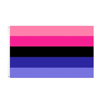Kabo pasididžiavimas vaivorykštė omnisexual vėliavos Apdaila 60x90cm/90x150cm/120x180cm