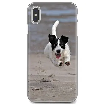 Minkštos TPU Telefoną Atveju Huawei P7 P8 P9 P10 P20 30 P40 Lite Plus Pro 2016 2017 Mano Mini jack russell Terjeras šuo šuniukas