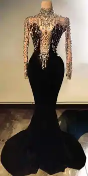 Moterų, Prabangos Vakare Šalis Suknelė 2021 Black Diamond Grandinės Maxi Ilgas Elegantiškas Suknelė Gimtadienio Celebirate Vestuvių Prom Etape Dėvėti