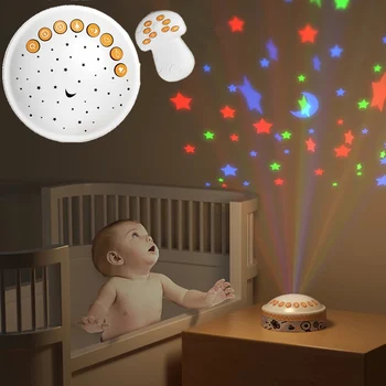 Kūdikių Miego Naktį Star Projektorius, Šviesos, Nuotolinis Valdymas, Laikmatis, Automatinio Uždarymo Su Muzika Miegamasis Miego Dekoras, šviesos, Žaislai Vaikams, kūdikiams