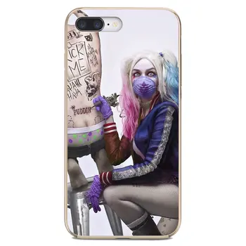 Savižudžių Būrys-A-Harley-S-Quinn-E-Joker Telefono Dangtelį Samsung Galaxy S7 S8 S9 S10E S20 FE Pastaba 10 20 Krašto Lite Plus Ultra