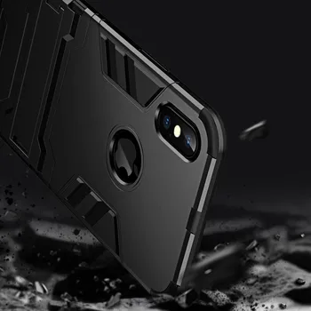 Case For Samsung Galaxy S8 S9 S10 S20 Plius Hibridas atsparus smūgiams 3D Kietas Šarvai Tvirtas Kietos Atveju Pastaba 8 9 10 20 Ultra Pro Stovo Dangtelis