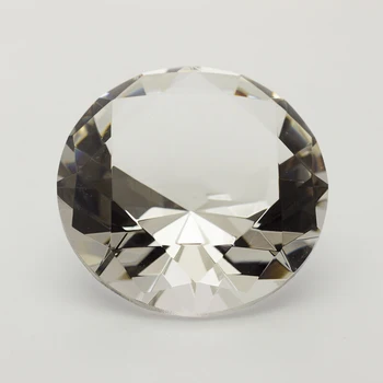 Apvalių Deimantų Kristalų Prespapjė Dekoras ( Kelių Dydžių), 80mm(3.1 coliai) Kristalinis Deimantas Prespapjė Brangenybės Vestuvių Papuošalai